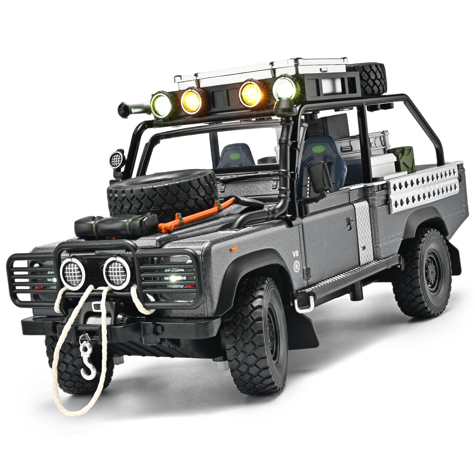 1/24 Alloy Die-Cast Model Kit for Adults, Off-road Collectible Pickup Truck