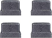 Vista 16 de Pipe Decor - Juego de 4 accesorios de tubería de hierro maleable industrial de unión de 1/2 pulgada por Pipe Decor, componentes de tubería