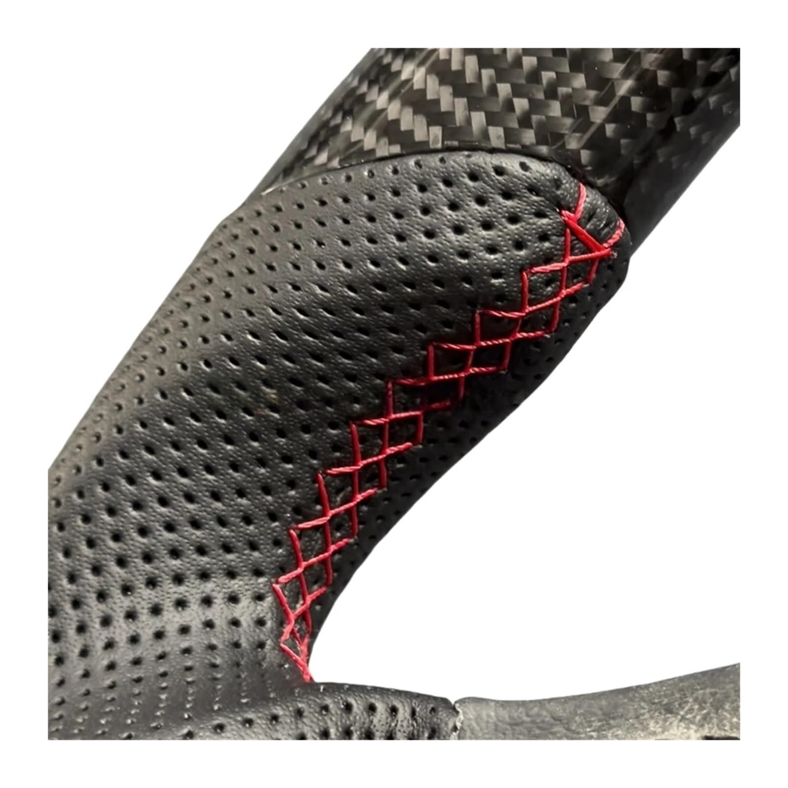 Volant brillant en Fiber de carbone véritable, Compatible avec Porsche Turbo 955 957, cuir haut de gamme, Style personnalisé(Style 1)