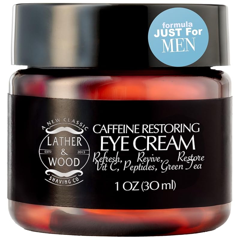 Lather & Wood Shaving Co Creme para a Região dos Olhos com Cafeína, 30 mL