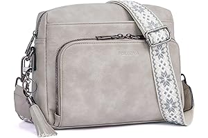 Trendy Medium Crossbody Purses for Women: Vegan Leather with Built-in Wallet