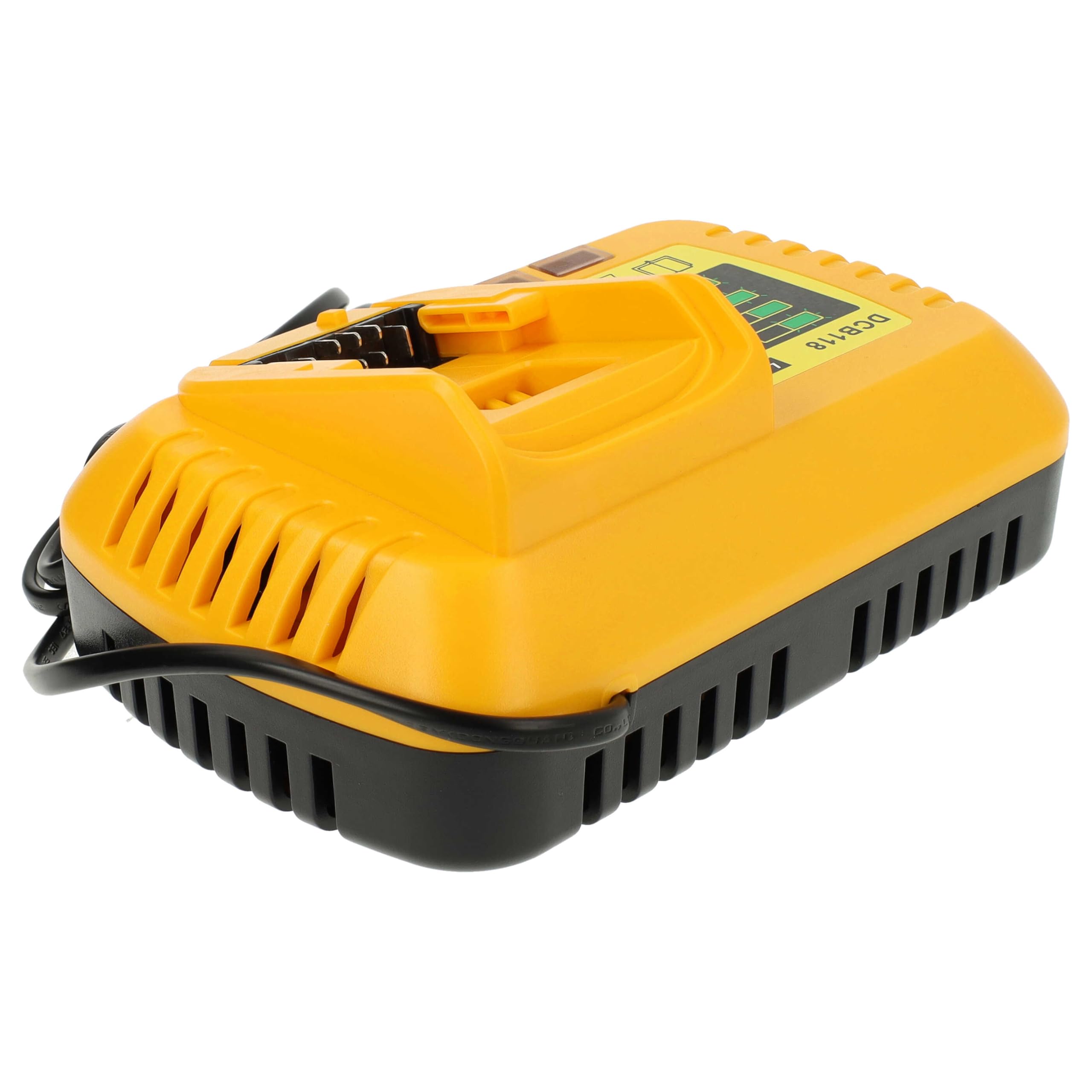 vhbw szybka ładowarka kompatybilna z Dewalt DCE0811, DCE0811D1G-QW, DCE0811D1R-QW, DCE0811LR-XJ, DCE0811NR-XJ, DCE0825 Baterie narzędziowe