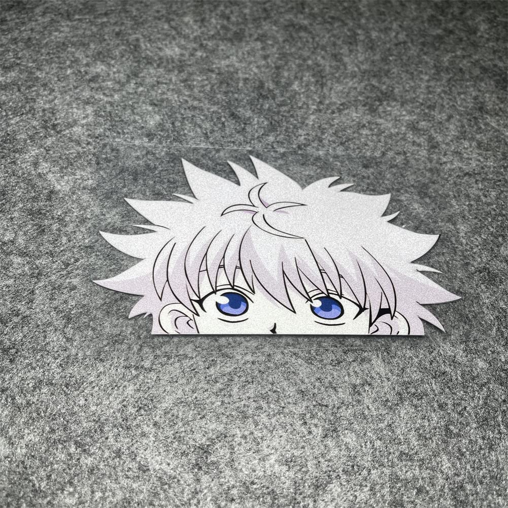 Horayten Car Stickers Vinyl for Cartoon Anime Hunter Peeker Decal Peeping Eyes Motor Laptop Case Decoration 13x7.9cm