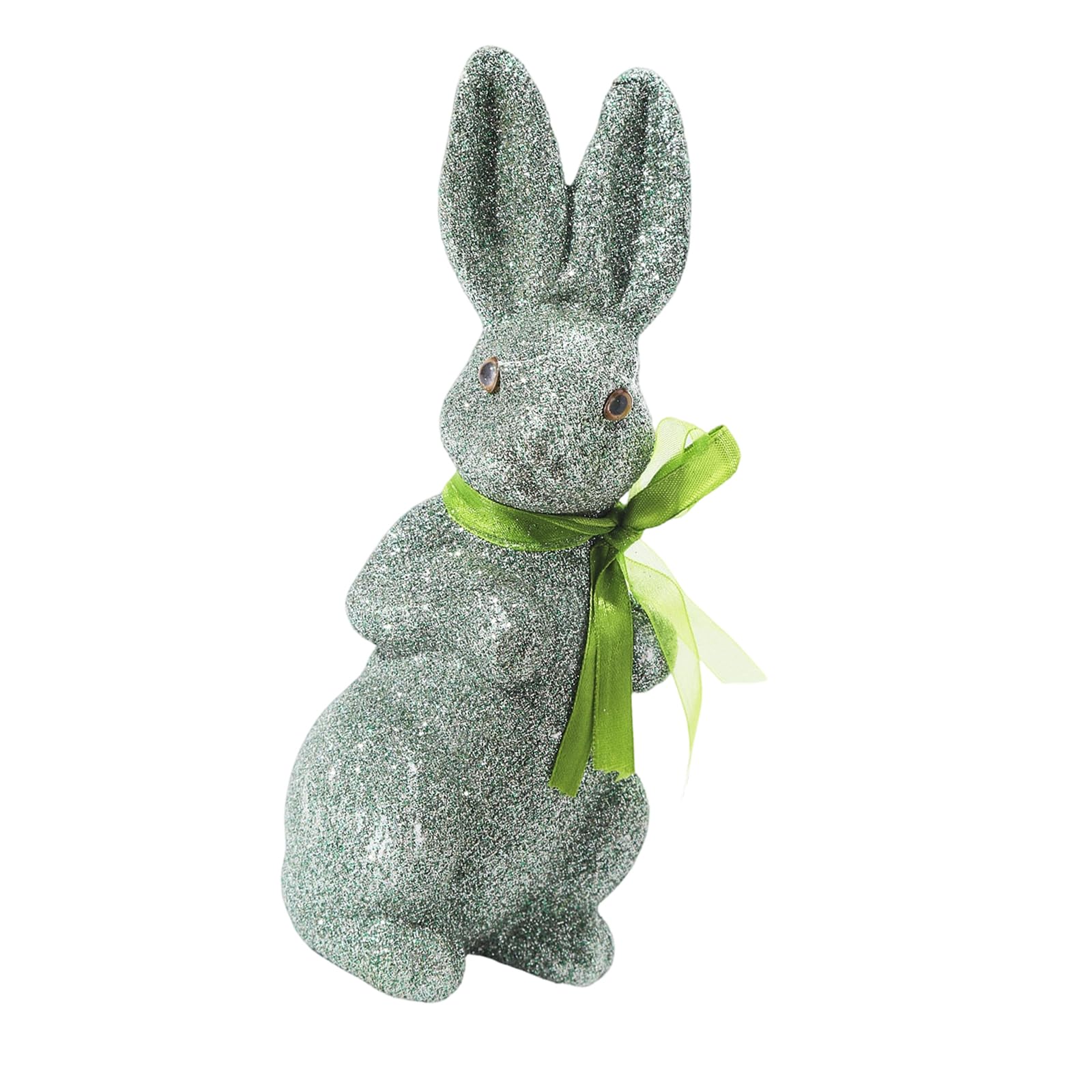 User Friendly Glittering Rabbits Statue Colorful Portable for Holiday Decorations Safe for Craft Ornament Supplies Colorful Foam Rabbits Ornament for Easter Craft Decorations Safe Portable Festival