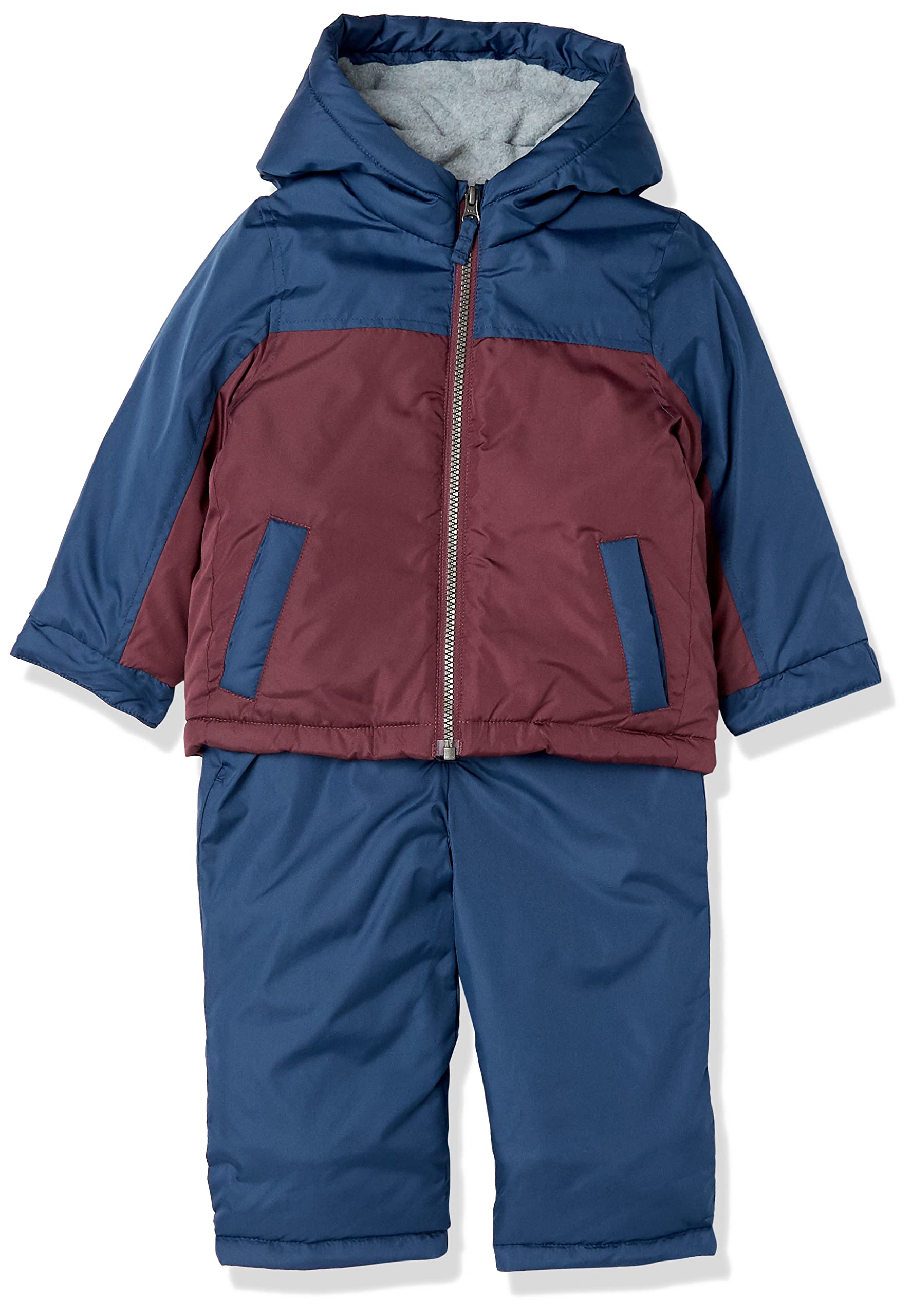 Simple Joys by Carter's Conjunto de traje de nieve resistente al agua con capucha para bebé, ropa de abrigo pesada