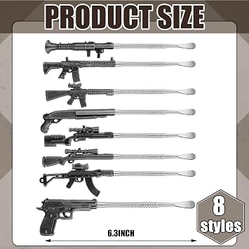 Gisafai 8 Pcs Wax Carving Tools 6.3 Inch Stainless Steel, Silver and Black