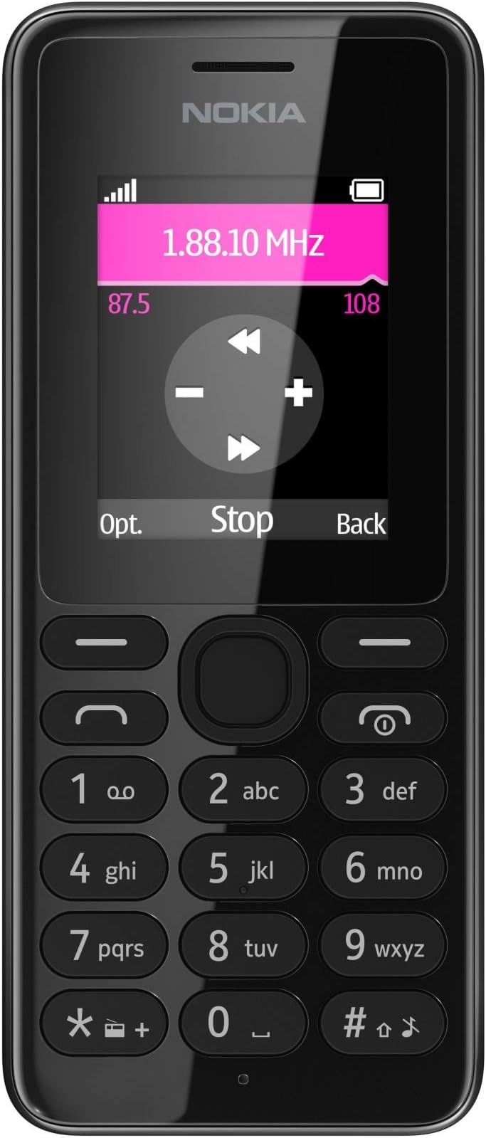 108 UK Sim Free Mobile Phone - Black