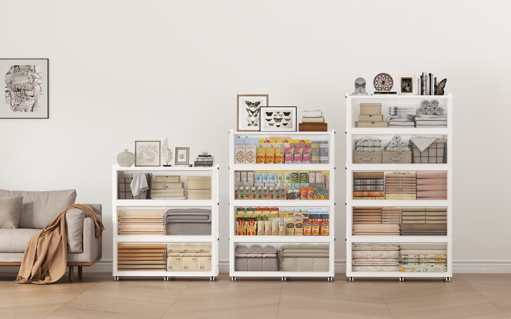 Watch Extra Large Stackable Storage Bins with Lid on Amazon Live