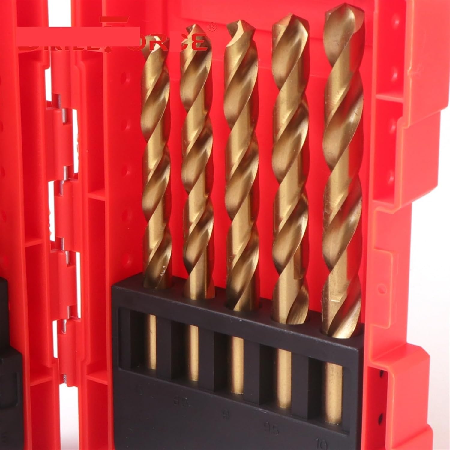 19Pcs 1.0-10mm Drill Bits High Speed Steel HSS M2 Fully Ground Twist Drill Bits for Cast Iron Metal Wood