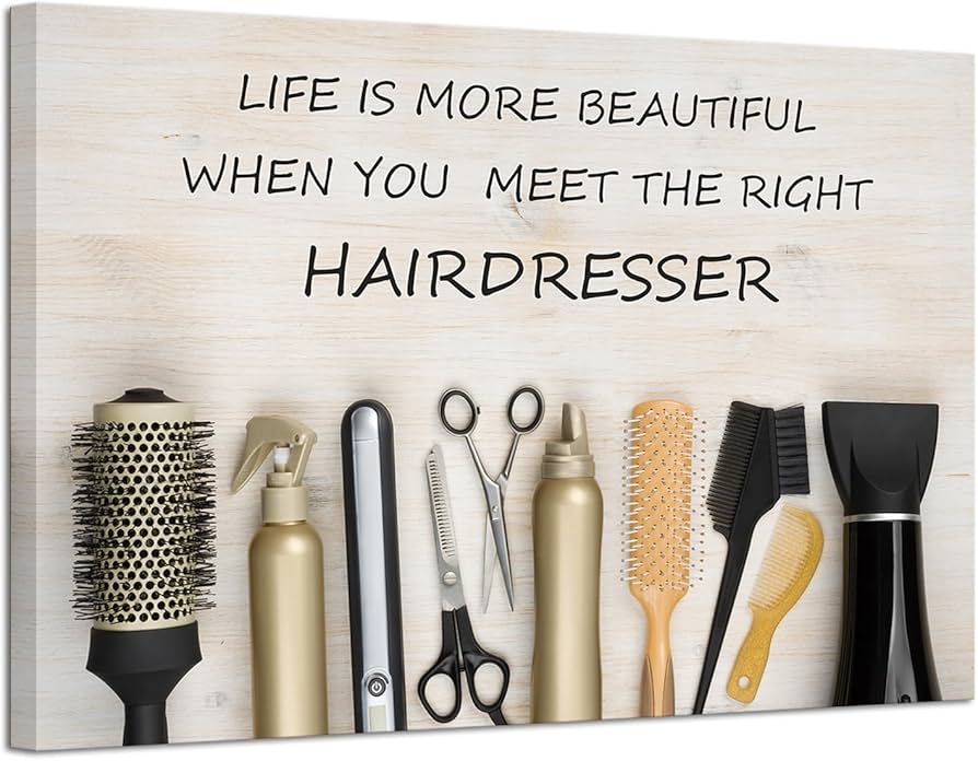 Amazon.co.jp: iHAPPYWALL 大型 ヘアサロン インスピレーショナルな