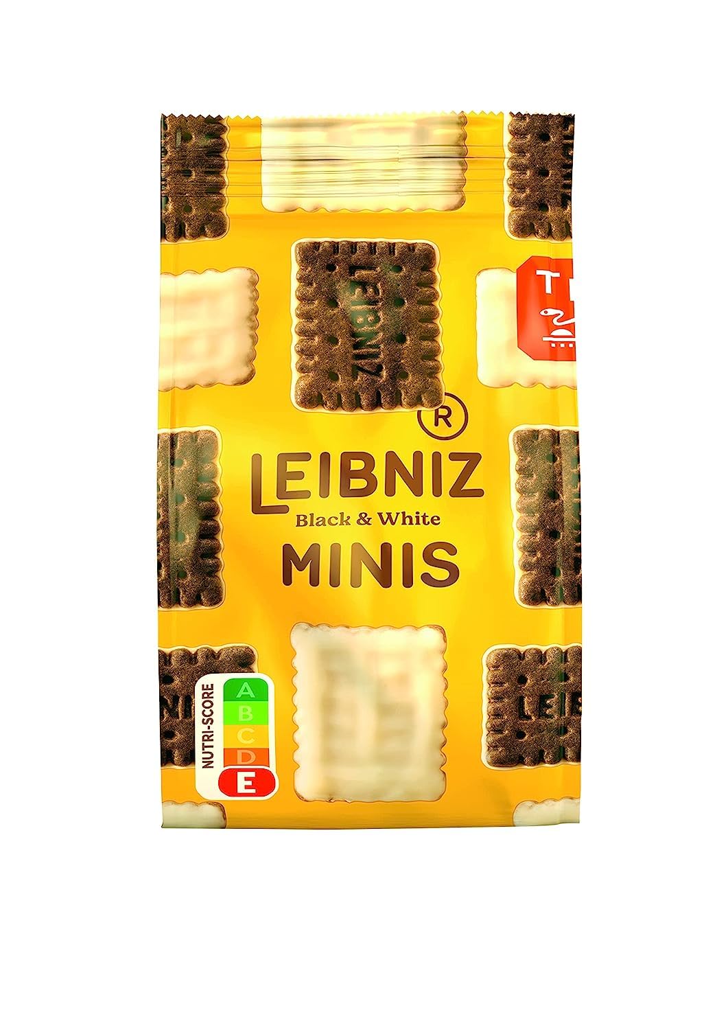 Bahlsen Leibniz Minis Black & White Cocoa Biscuit Covered With White Chocolate 125 grams