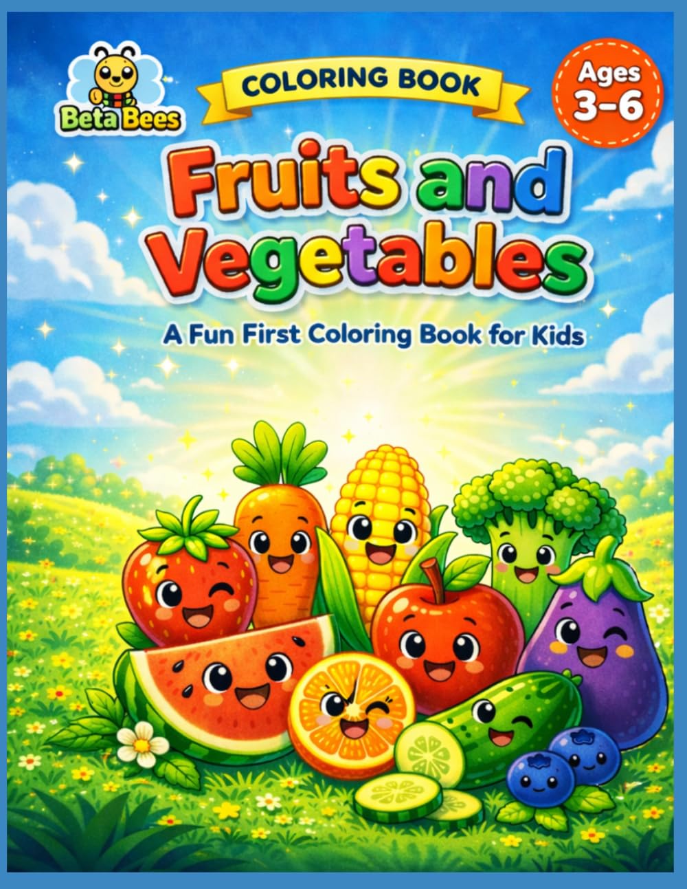 COLORING BOOK: FRUITS AND VEGETABLES