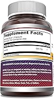Vista 3 de Amazing Formulas Inositol 500 mg Suplemento de cápsulas Sin OMG Sin gluten Fabricado en Estados Unidos (1 paquete 200 unidades)