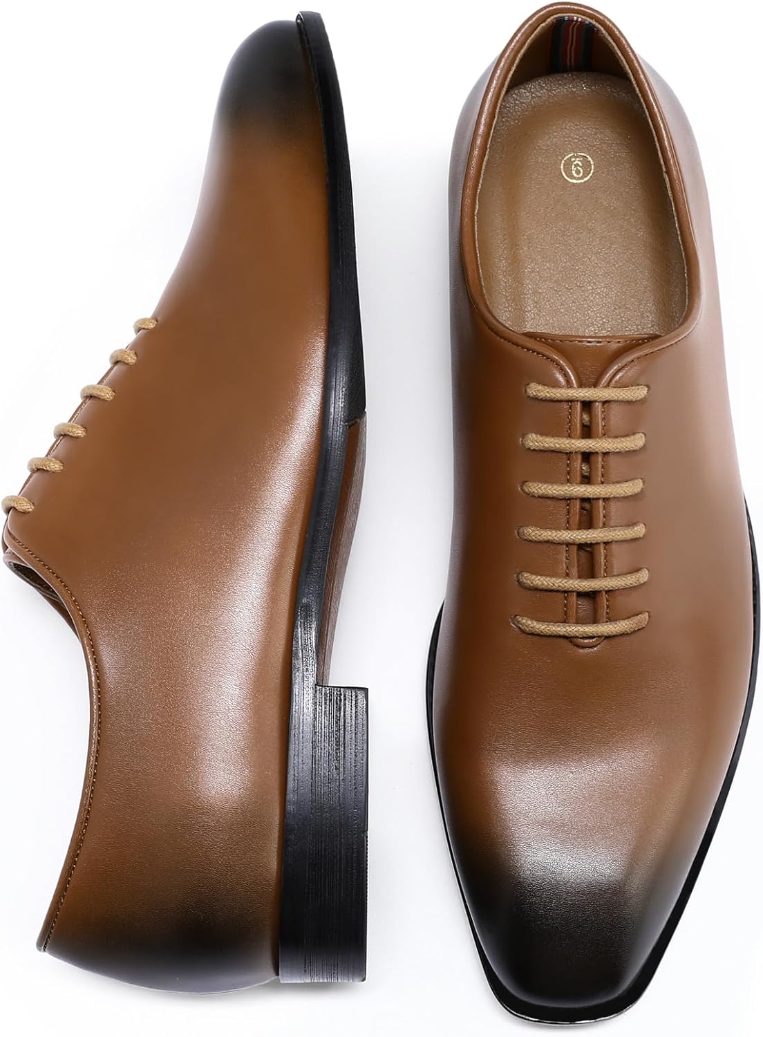 AUSTIN MILL Mens Dress Shoes Plain Toe Lace Up Oxfords for Business Work Wedding Office Prom - Image 5