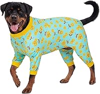 Vista 1 de LovinPet Pitbull - Pijama grande para perro, alivio de la ansiedad de las mascotas, pijama de protección solar para perros, cómoda tela elástica