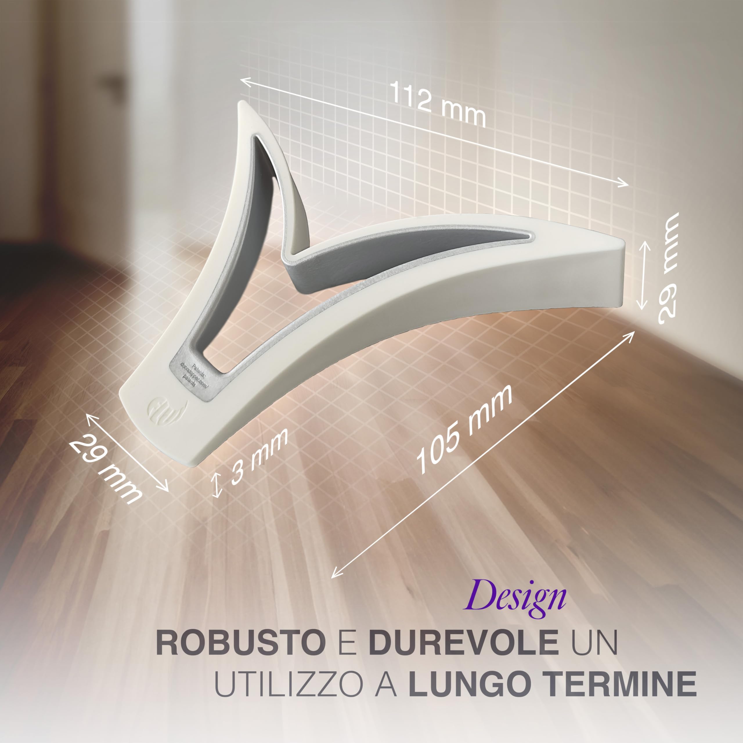 Lot De 2 Butoirs De Porte Inox Argenté - 10037205-0 - Bricolage