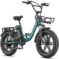 ENGWE Electric Bike for Adults, 20" x 4.0" Fat Tyre Step-…