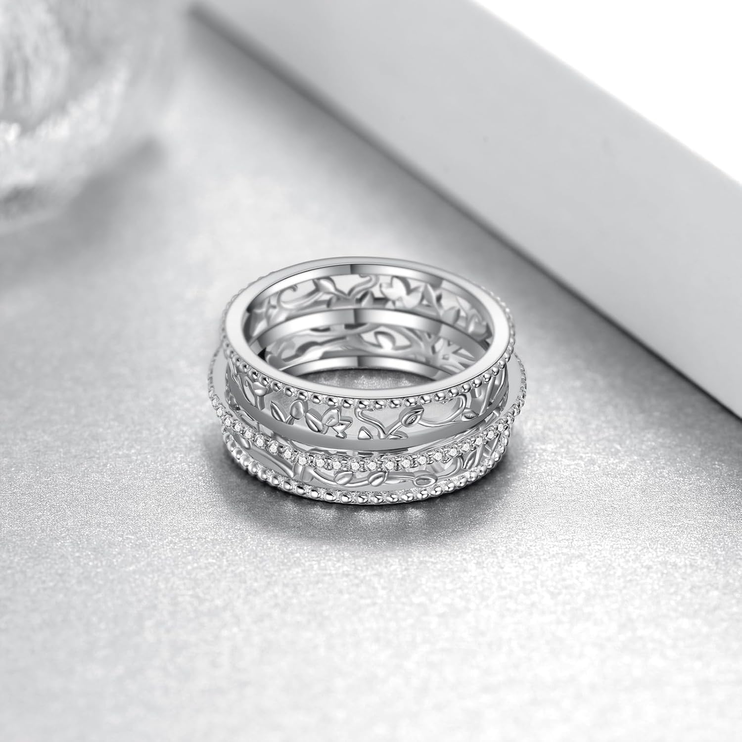 Tree of Life Spinner Ring 925 Sterling Silver