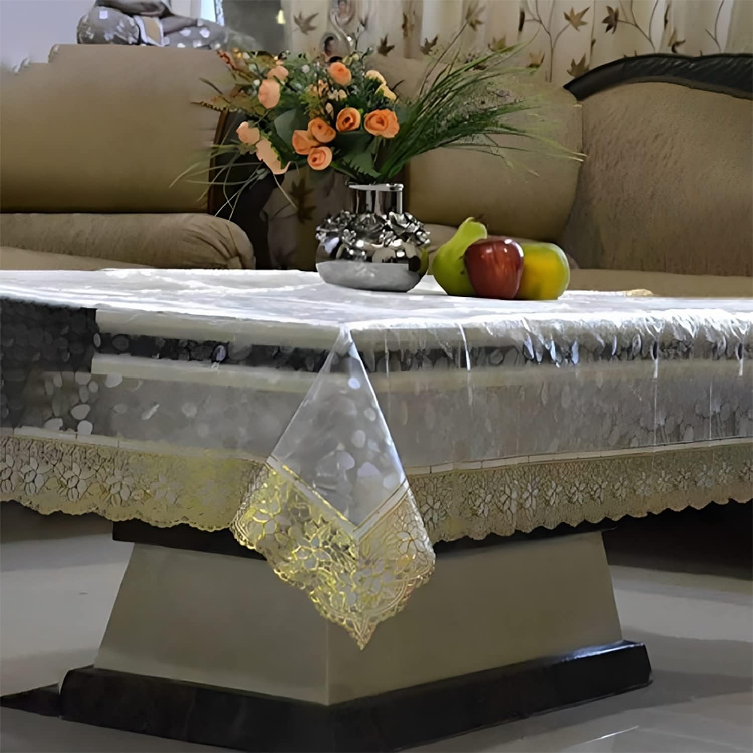 Kuber Industries PVC Center Table Cover