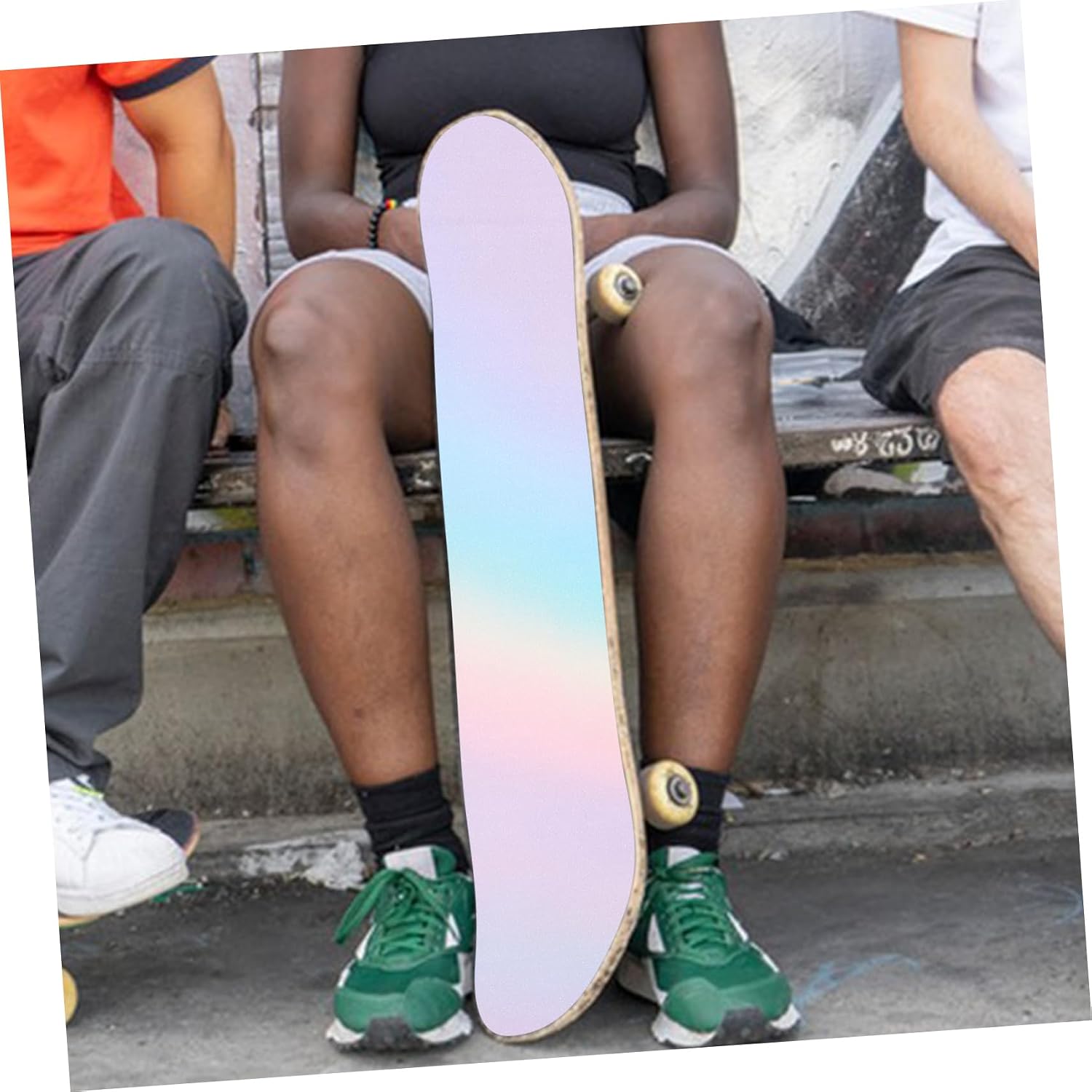 Kisangel Skateboard Grip Tape Sticker Adhesive Backed Sandpaper for Surfboard Decorative Skateboard Tape for Scooter