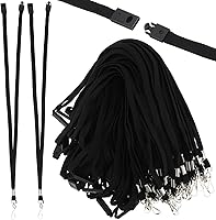 Vista 1 de Kosiz Cordón de seguridad para insignias de identificación, cordón de liberación rápida a granel con gancho giratorio para tarjetero