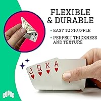 Vista 4 de Copag 2022 WSOP World Series of Poker - Juego de cartas 100% de plástico, tamaño de puente, índice regular rojoazul