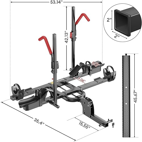 Miniatura 8 de Portabicicletas Ebike para 2 bicicletas eléctricas con rampa (portabicicletas con rampa+rampa de guía)