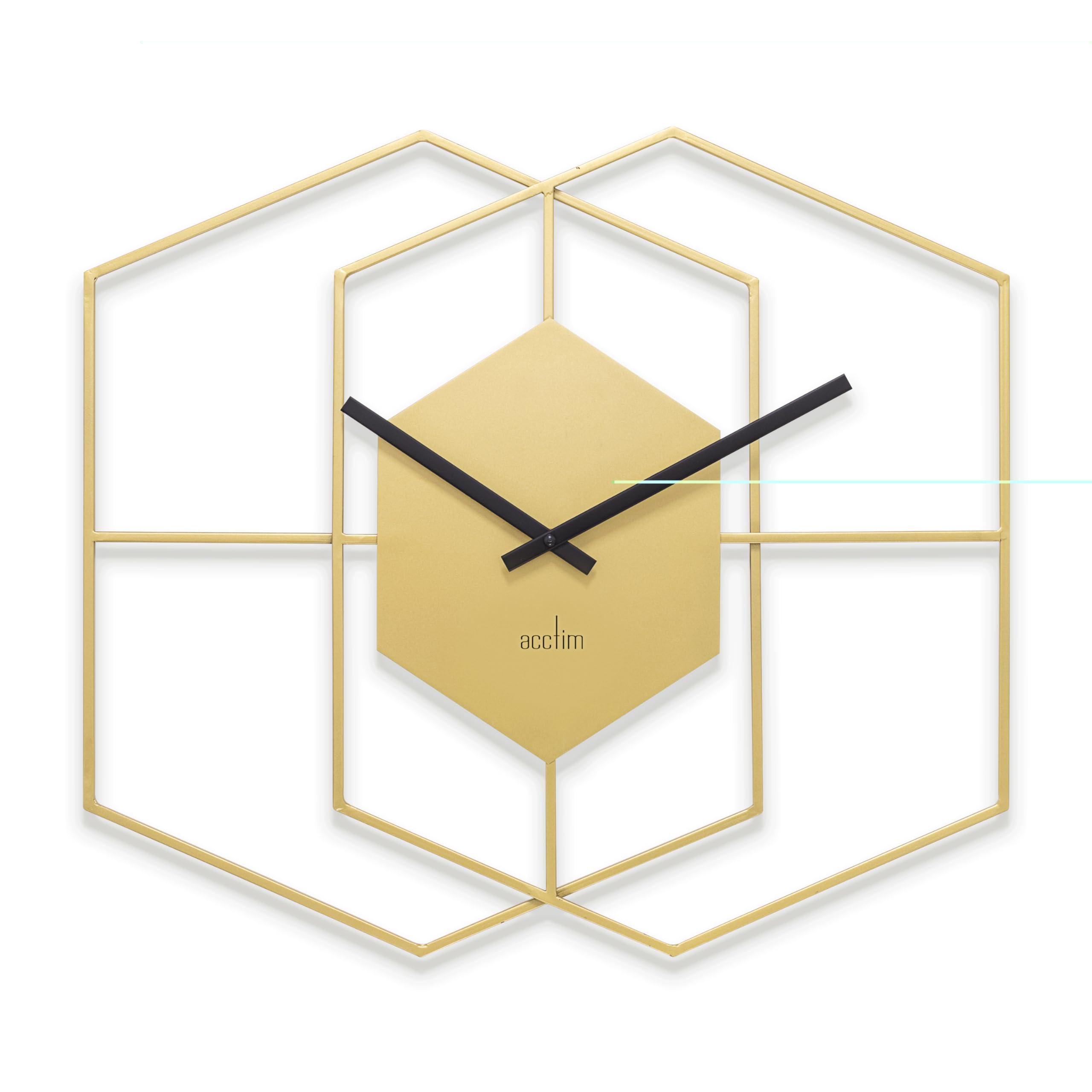 Addison Geometric Hexagonal Design Wall Clock