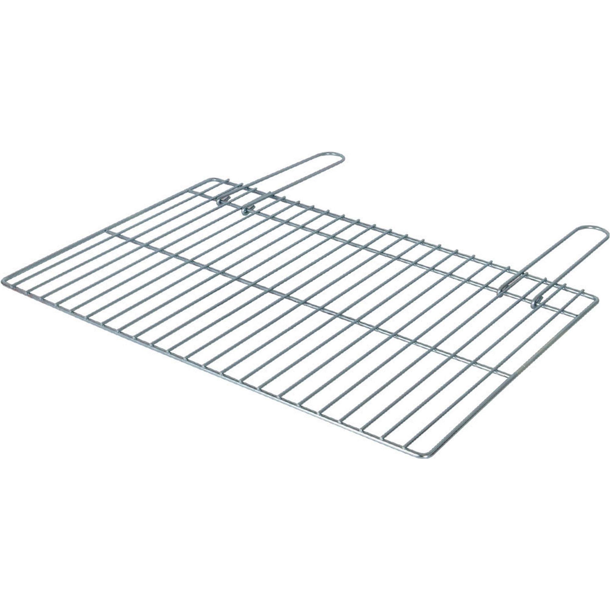 ALGON Parrilla Barbacoa 60x40cm Zincada, Rejilla de Acero para BBQ Carbón, Ideal para Barbacoa Portátil sin Humo, Accesorios Barbacoa y Grill Barbecue
