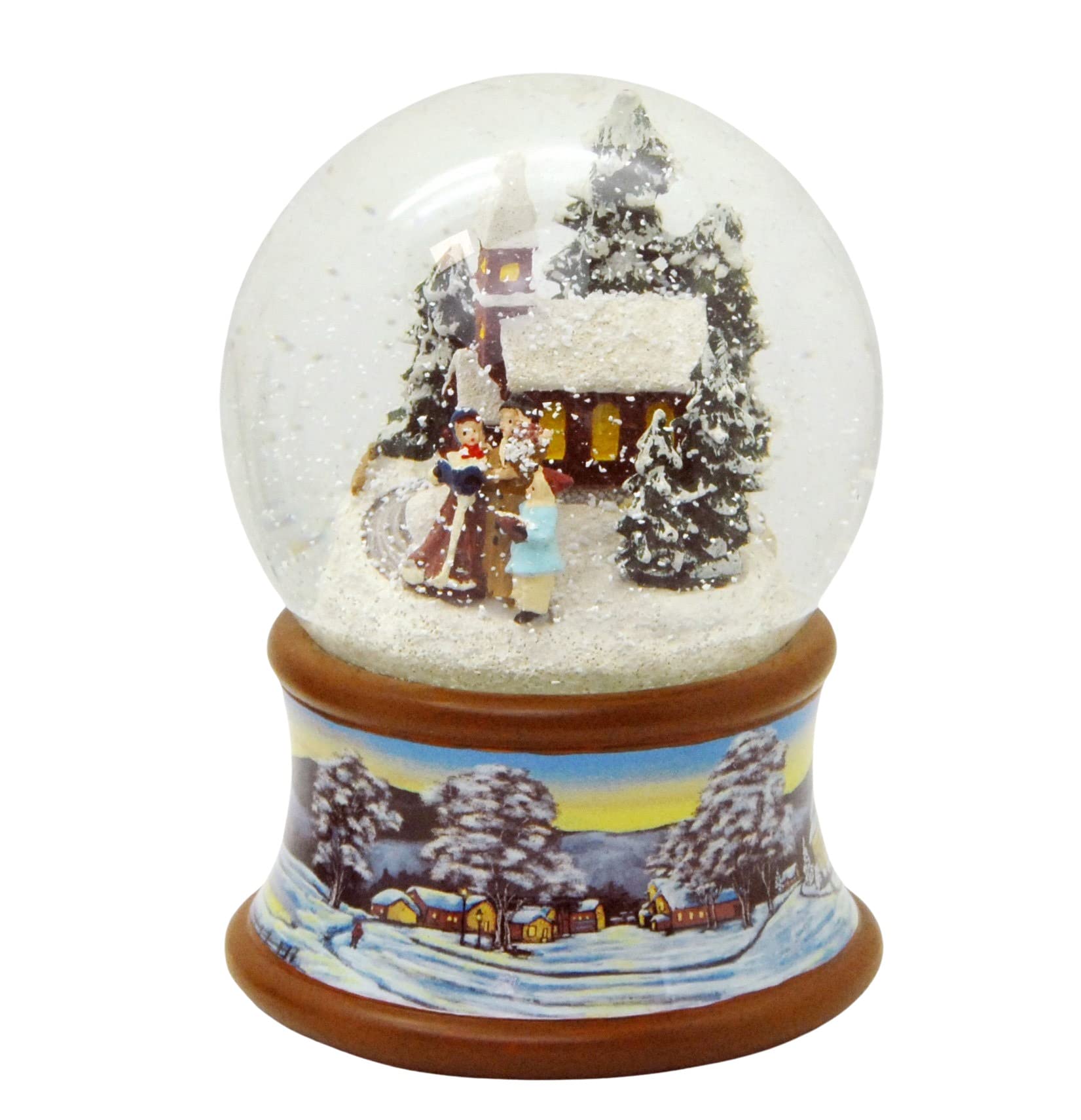 Sfera di neve nostalgica, romantica, per passeggiate invernali, 10 cm di diametro