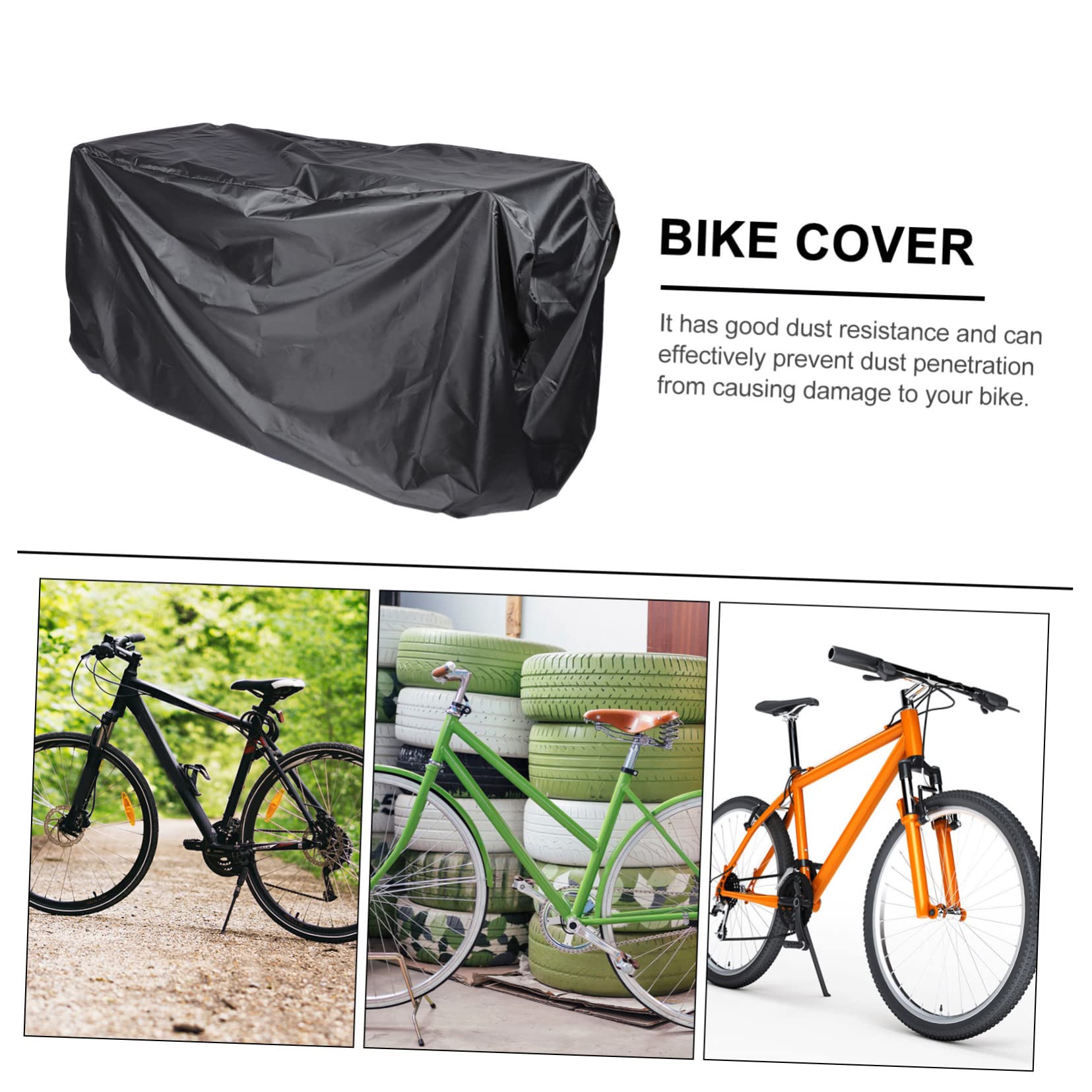 POPETPOP Mountain Bike Cover Outdoor Storage Dust UV Protection for Bicycles Easy to Use Fits Standard