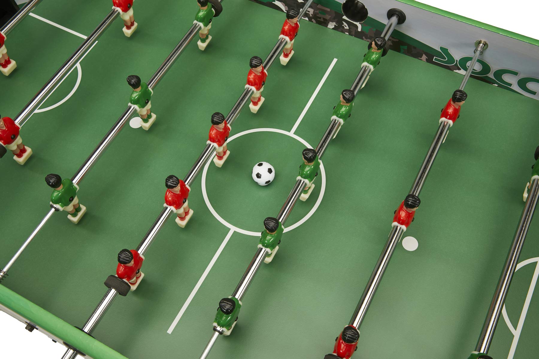 Kangui Table de Baby Foot d'intérieur Pliable - 22 Figurines - 3 balles inclues - 2 à 4 Joueurs