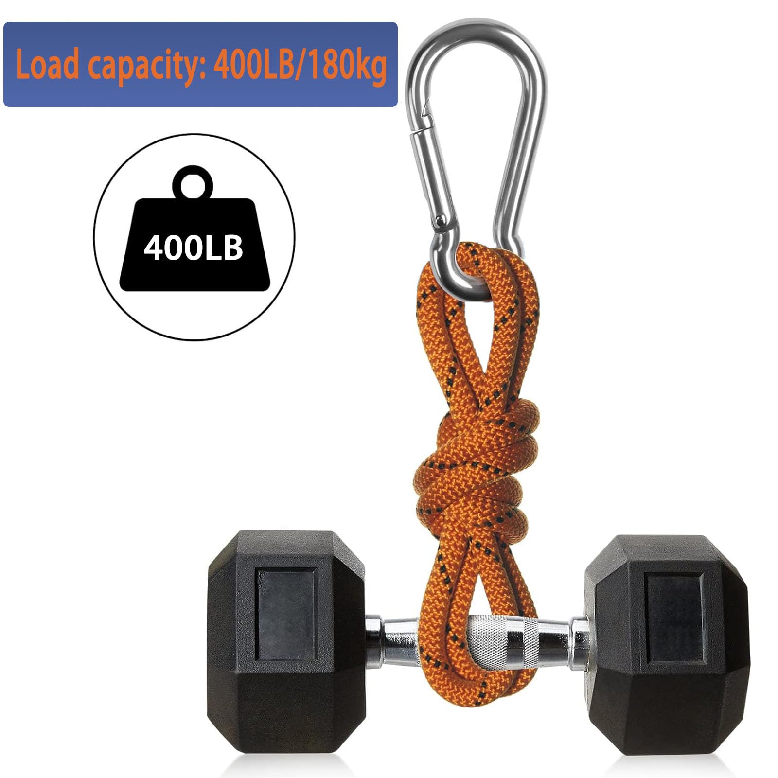 Zestaw 15 karabińczyków 6 x 60 mm – karabińczyk z zamknięciem zatrzaskowym o udźwigu do 180 kg – haczyk do breloka, plecaka, kosza wiszącego itp
