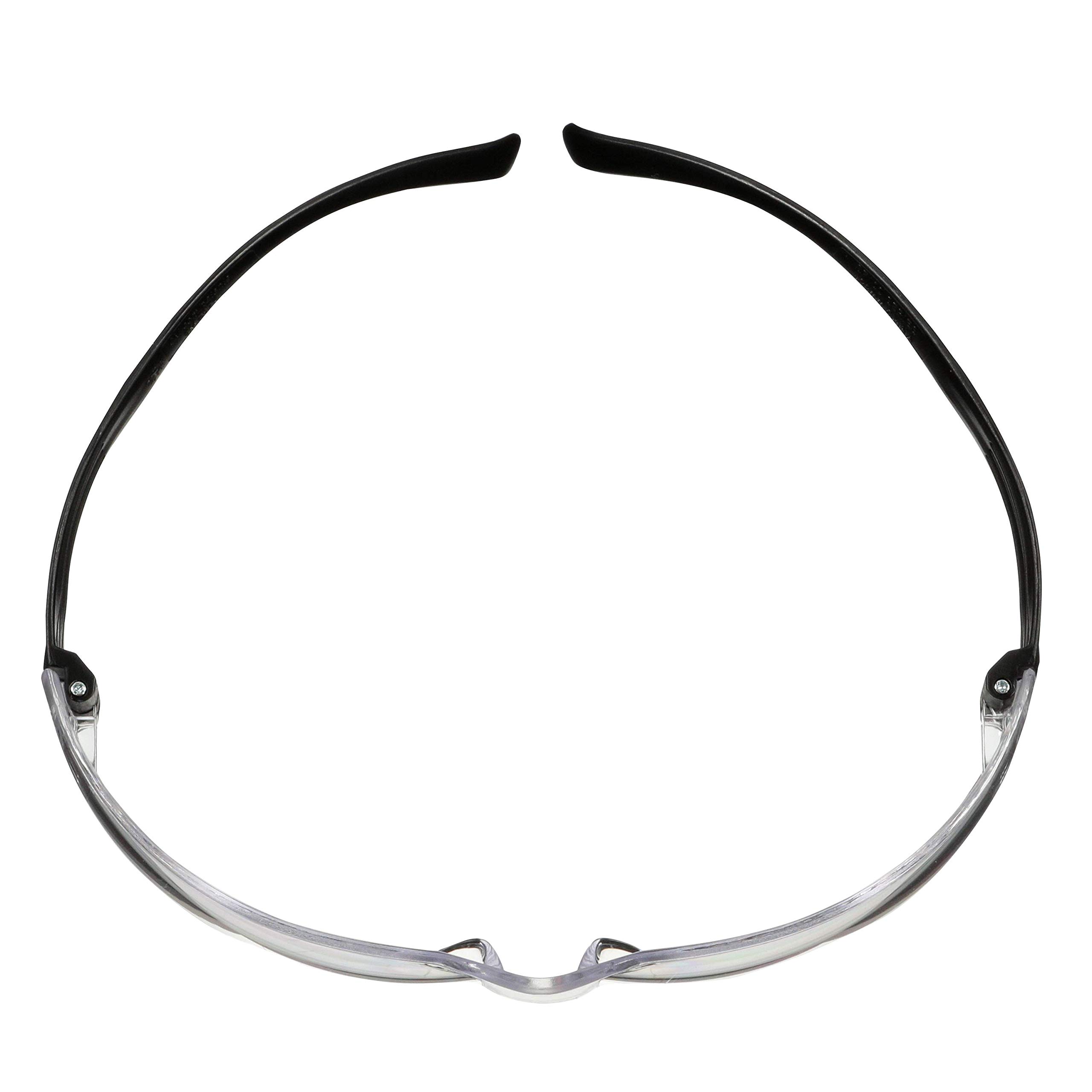 3M SecureFit 100 Lunettes de sécurité, monture noire, antirayure/antibuée, optiques incolores, SF101AF-BLK-EU, 5 paquets