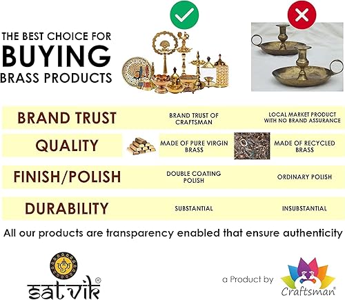 Miniatura 4 de SATVIK 1 unid Kuber tortuga Diya para decoración Diwali lámpara de aceite hecha a mano con latón virgen dorado metal Diwali Diya Vilakku para Puja