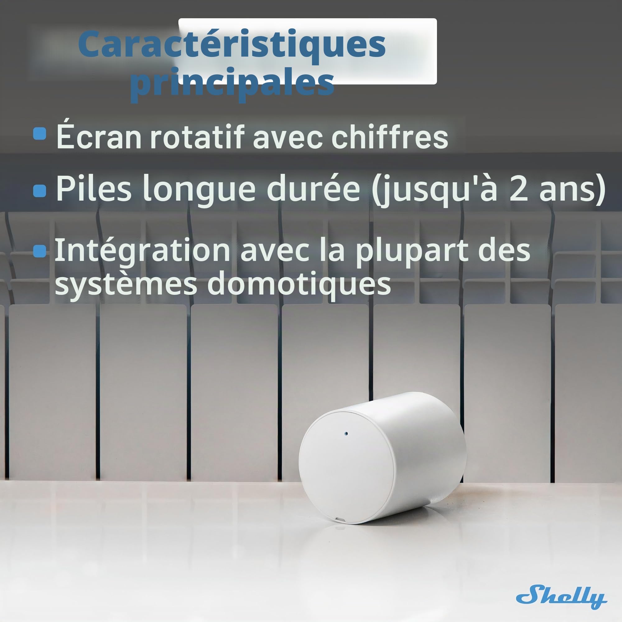 Shelly Blu TRV & Shelly Blu Gateway Gen3 - Tête thermostatique connectée Zigbee et Bluetooth avec Passerelle BLE (USB-A), Commande à Distance par app, Écran Rotatif