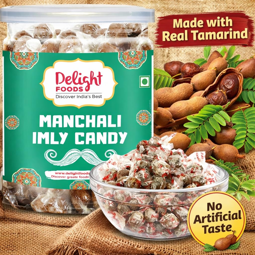 Delight Foods Chatpata Candies - Hygienically Packed (Manchali Imli candy- 300g)