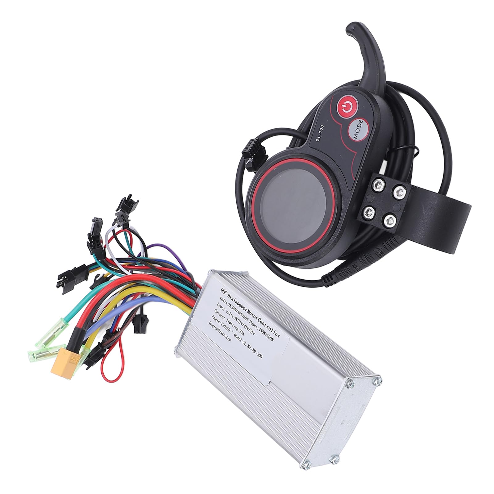 Bezszczotkowy kontroler silnika, 36 V, 48 V, 60 V, 450 W, 500 W, fale, kontroler SL100, wyświetlacz LCD, kolorowy wyświetlacz do roweru elektrycznego