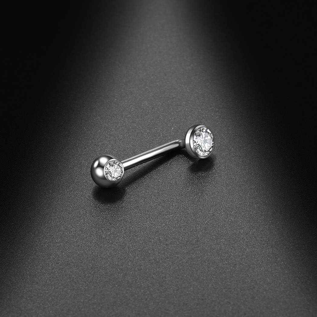Xpircn 14G Titanium Christina Piercing Barbell VCH Piercing Jewelry for Women Genital Jewelry Vertical Hood - Image 6
