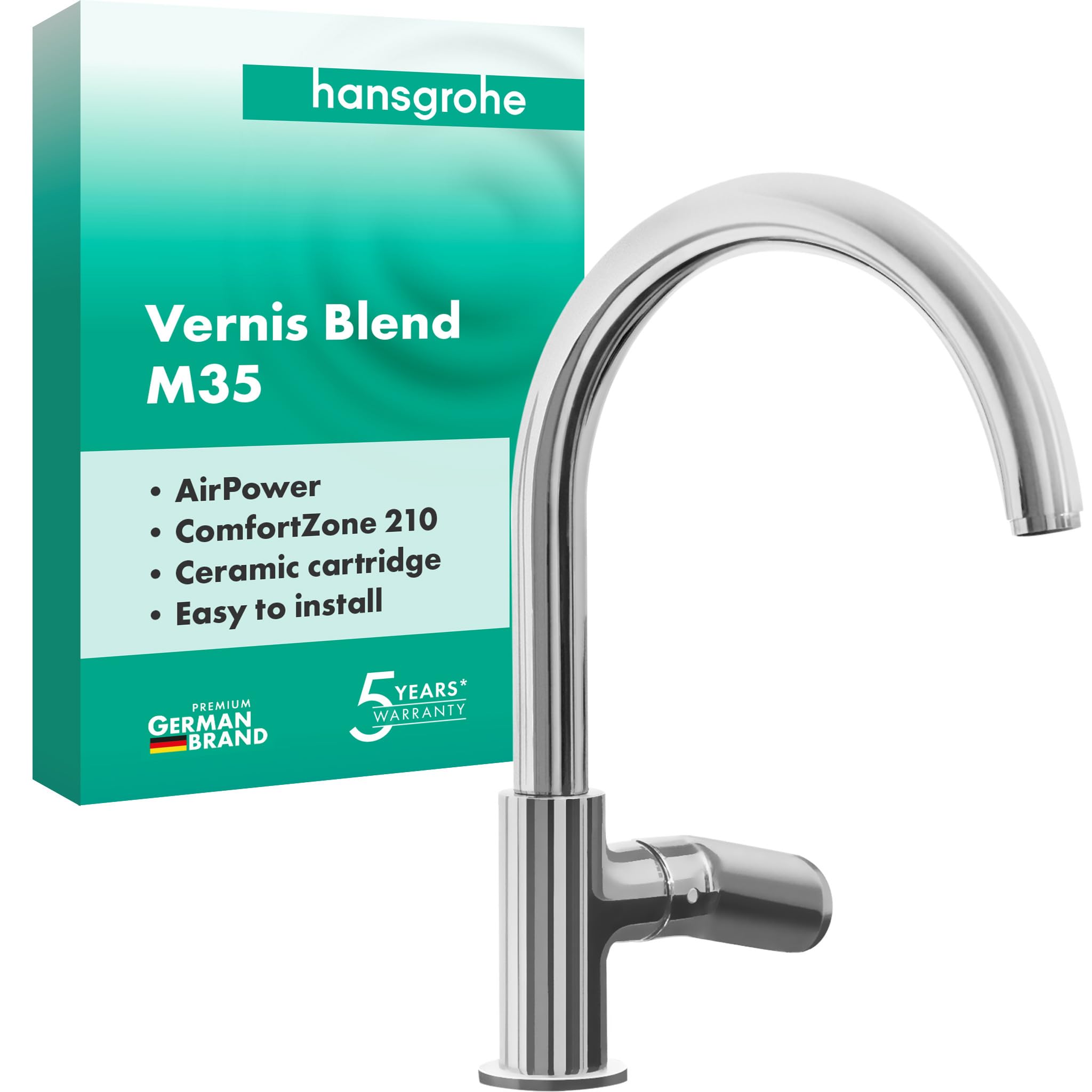Hansgrohe Vernis Blend M35 Keukenmengkraan 210 1Jet Met Draaibare Uitloop