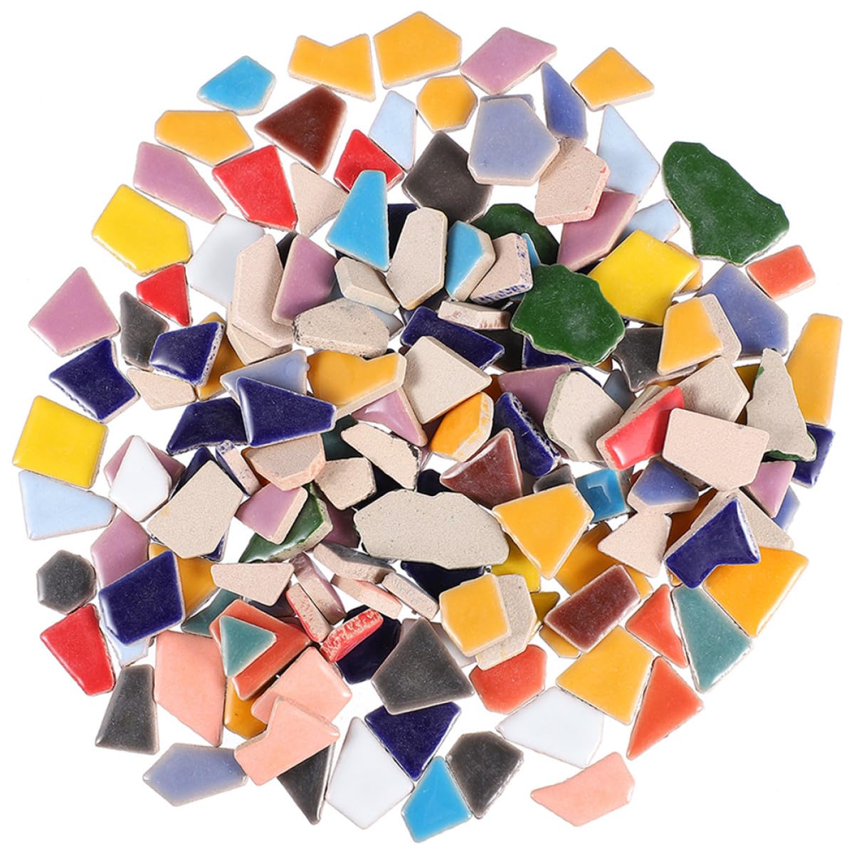 FOMIYES Kit Mosaico per Adulti Piastrelle di Ceramica Irregolari, Materiale per Lavoretti Creativi, Resistente All'usura, Sicuro per Decorare Acquari e Fioriere, Stile Moderno e Creativo