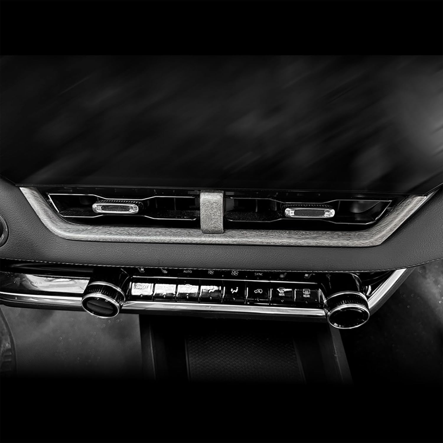 Air Vent Cover Trim, Car Dash Cover Trim, Center Console Dashboard Cover Compatible with Chevy Equinox 2025-2026 Accessories (Wood Grain)