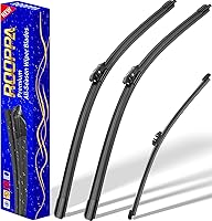 Vista 19 de 3 limpiaparabrisas de repuesto, repuesto de equipo original, para vehículos, 26 pulgadas, 20 pulgadas y 13 pulgadas, juego de 3