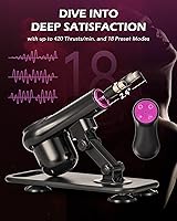 Vista 2 de SENSUA Máquina sexual automática, máquina de consolador de empuje con 6 accesorios y control remoto para mujeres, hombres, parejas, juguetes