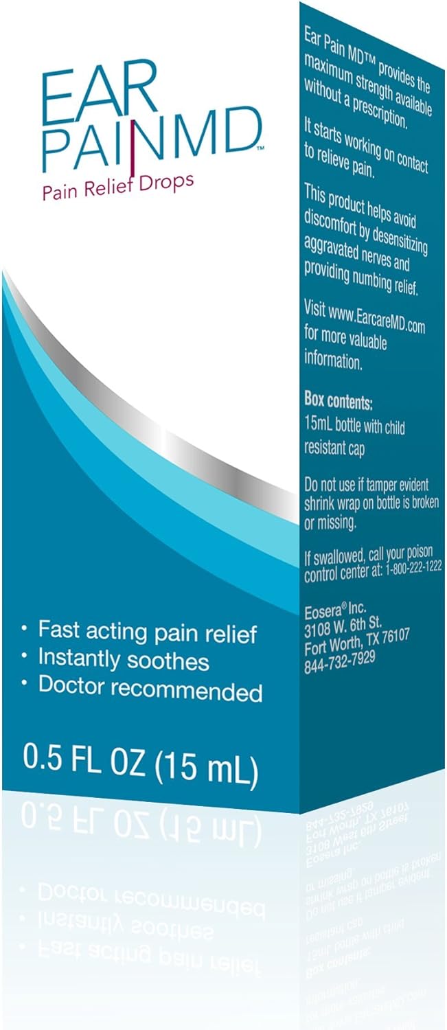 Ear Pain MD, Ear Pain Relief Drops, Fast Pain Relief