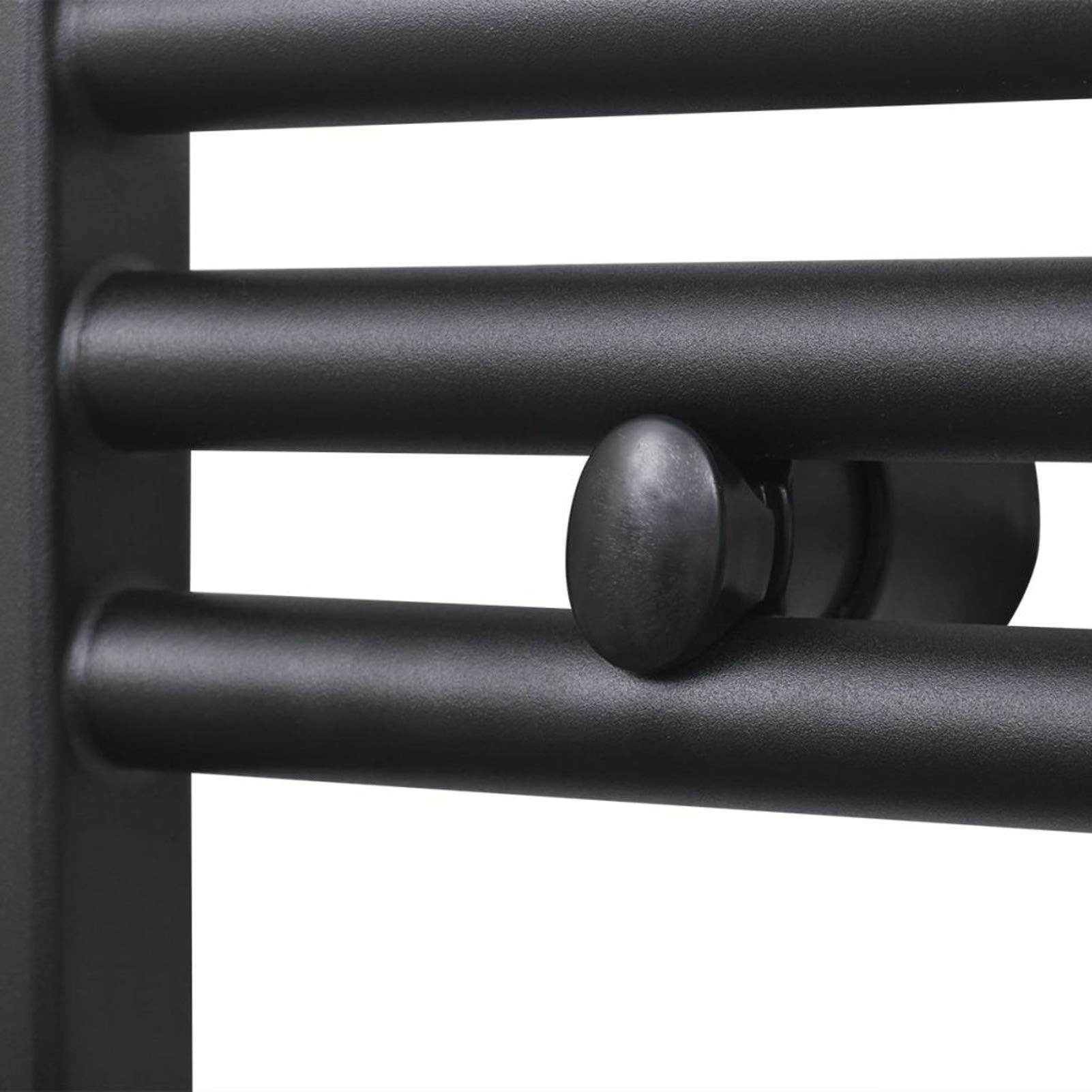 Radiador toallero de baño Recto Negro 500 x 1160 mm Radiadores De Agua Calefaccion
