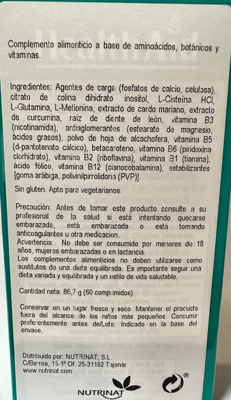 Cardo Mariano Complex 60 comprimidos de Health Aid