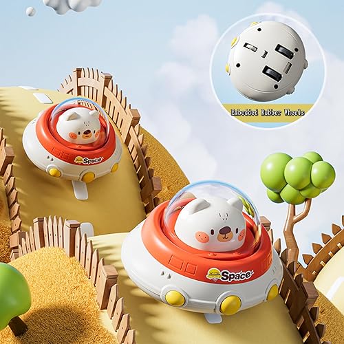 Miniatura 19 de 4 juguetes de animales para niños pequeños de 1 a 3 años, juguetes de auto para bebés de 0 a 2 años, juguetes para bebés de 6 a 12 a 18 meses, nave