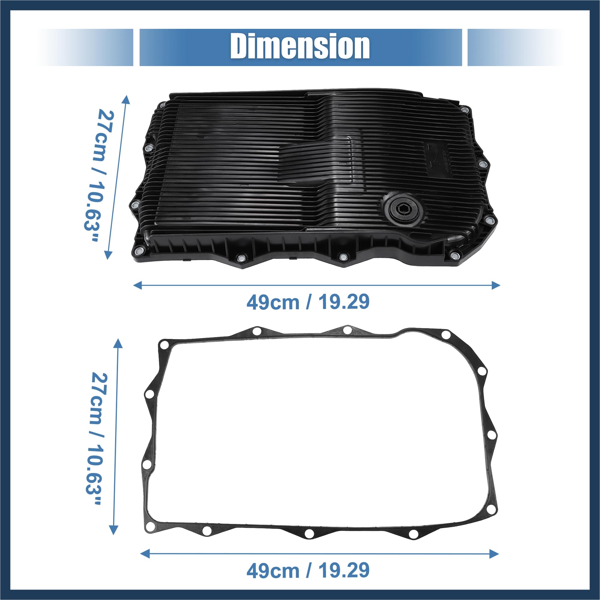 1 ensemble de carter d'huile de transmission de rechange n° 68225344AA avec boulons pour Chrysler 300 2013-2021 pour Dodge Charger Design élégant