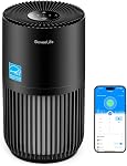 GoveeLife Mini Air Purifier for Bedroom, HEPA Smart Filter Air Purifier with App Alexa Control for Pet Hair, Odors, Pollen, Smoke, Portable Air Cleaner with 3 Speeds, 2 Modes, Timer, Aroma for Home